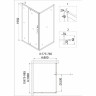 Душевой уголок Niagara Nova 100х80 NG-83-10AB-A80B
