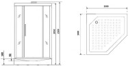 Душевая кабина Niagara Luxe NG-7717WBK 100x100