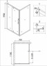 Душевой уголок Niagara Nova 110х70 NG-43-11AG-A70G