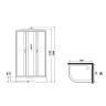 Душевая кабина Niagara Classic 130х90 R NG-33394-14RP