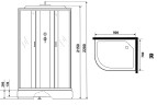 Душевая кабина Niagara Classic 90х70 R NG-33974-14RP