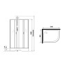 Душевая кабина Niagara Classic 120х80 L NG-3512-14LBKTG