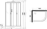 Душевая кабина Niagara Classic 120х80 NG-3312-14L