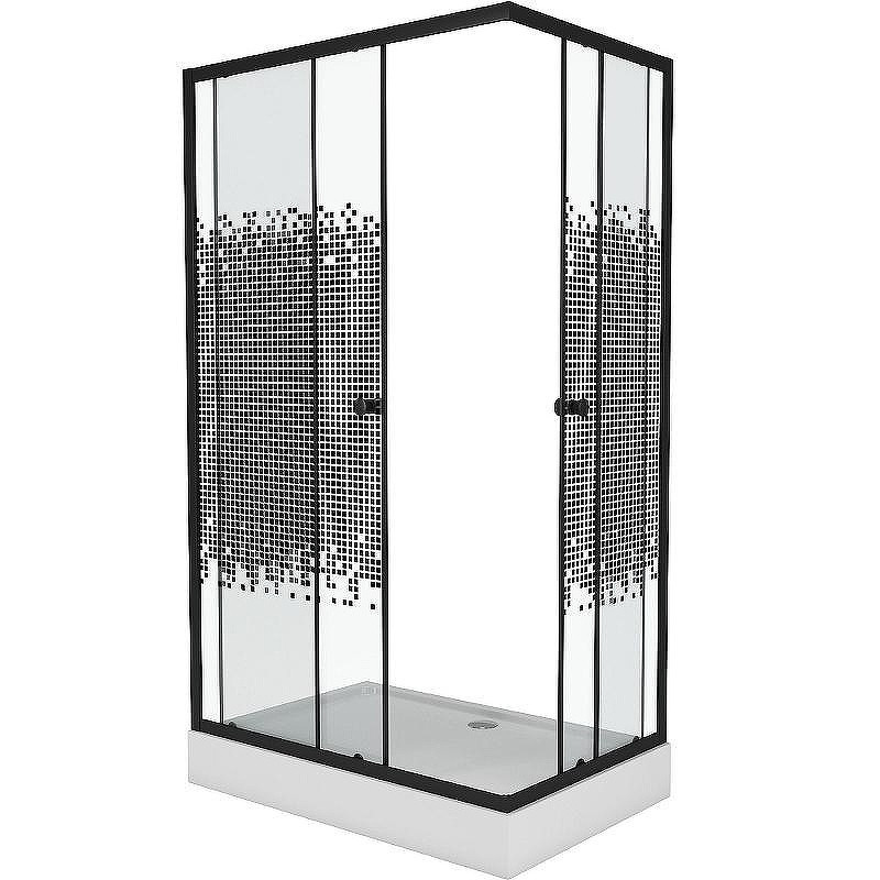 Душевой уголок Niagara Eco 100х80 NG-018-14Q BLACK