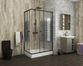 Душевой уголок Niagara Eco 100х80 NG-018-14Q BLACK