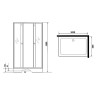 Душевой уголок Niagara Eco 100х80 NG-018-14Q BLACK