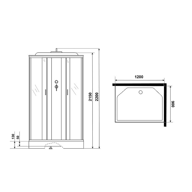 Душевая кабина Niagara Classic 120х90 NG-43295-14QG