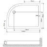 Акриловый поддон для душа Grossman 120х90 GR-41210920L