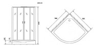 Душевая кабина Niagara Premium 90x90 NG-6001-01