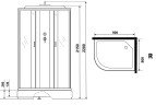 Душевая кабина Niagara Classic 90х80 R NG-33984-14R