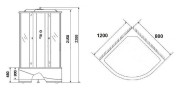 Душевая кабина Niagara Ultra NG-214-01RN 120x80 R