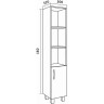 Шкаф пенал Grossman Флай 30 R 303002
