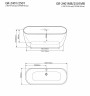 Акриловая ванна Grossman 170x80 GR-2501MB