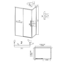 Душевой уголок Grossman Style 130x100 L 120.K33.05.1310.10.02