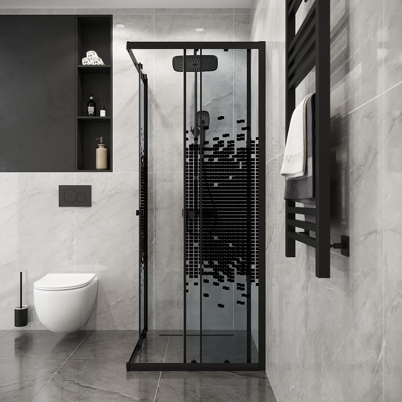 Душевой уголок Niagara Eco 80х80 NG-1008-14QBLACK