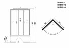 Душевая кабина Niagara Classic 90x90 NG-6508-14F