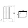 Душевая кабина Niagara Eco NG-7510-14L 120х80