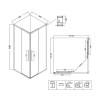 Душевой уголок Niagara Nova 80х80 NG-4622-34