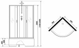 Душевая кабина Niagara Classic 80х80 NG-6707-14BKT