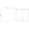 Зеркало Grossman Pragma-норма Black 80 1880802 с подсветкой