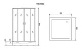 Душевая кабина Niagara Premium 90x90 NG-6001-01GQ