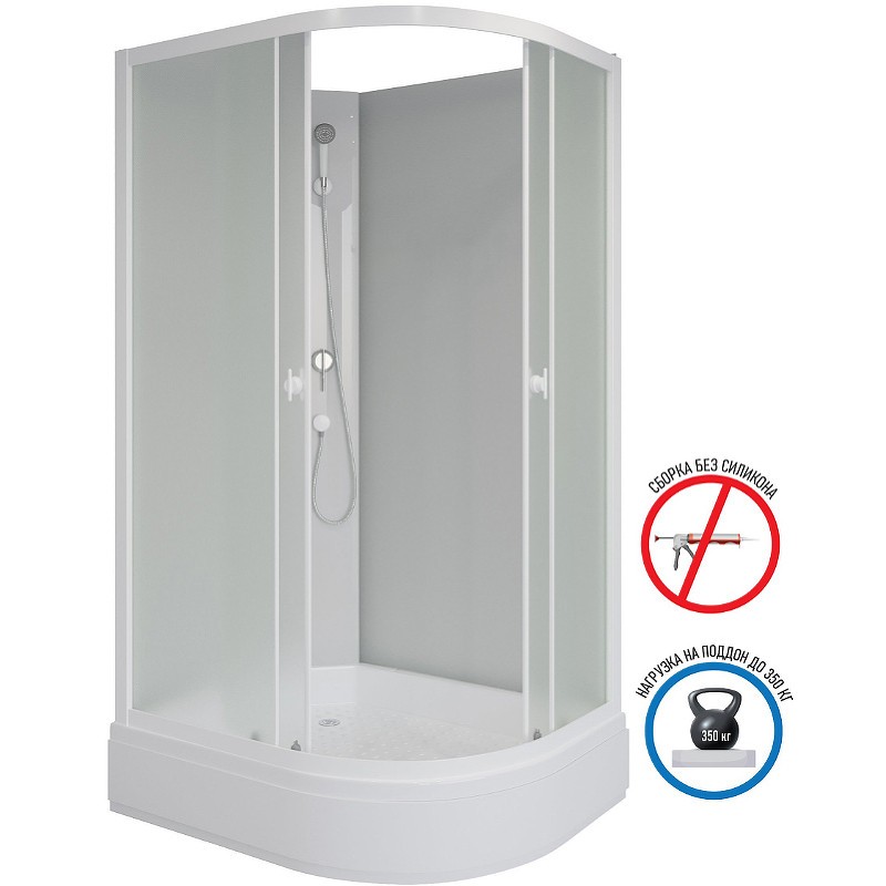Душевая кабина Niagara Promo 110x80 L P110/80/26L/MT/BK
