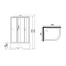 Душевая кабина Niagara Classic 120x80 NG-2310-14LG