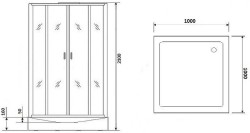 Душевая кабина Niagara Premium 100x100 NG-6902-01Q Black