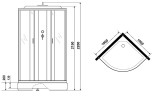 Душевая кабина Niagara Classic 100х100 NG-6702-14F