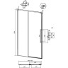 Душевая дверь Grossman Galaxy 110 100.K33.01.110.42.00
