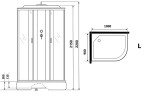 Душевая кабина Niagara Classic 100х90 L NG-33094-14LP