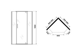 Душевой уголок Niagara Eco 100х100 NG-1010-14DT