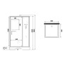 Душевая кабина Niagara Standart 80х80 ST80/15Q/BK