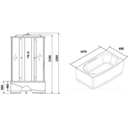 Душевая кабина Niagara Ultra 150x70 NG-5150-01