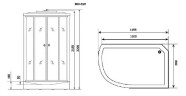 Душевая кабина Niagara Ultra  NG-903-01R 120x80
