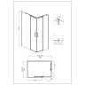 Душевой уголок Grossman Galaxy 120x80 L GR-3120L
