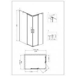 Душевой уголок Grossman Galaxy 120x80 L GR-3120L