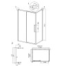 Душевой уголок Grossman Cosmo 100х80 120.K33.02.1080.21.10