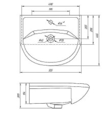Раковина Grossman Rosa Уют 55 305