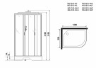 Душевая кабина Niagara Classic 120x80 L NG-3312-14LF