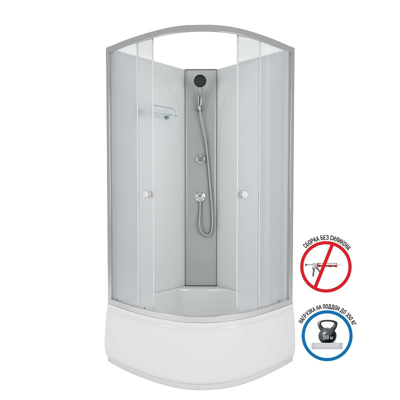 Душевая кабина Niagara Eco 80x80 E80/40/MT/BK