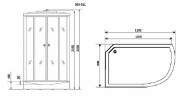Душевая кабина Niagara Ultra NG-903-01L 120x80