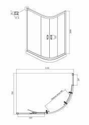 Душевой уголок Ambassador Royal 120x80 18015101