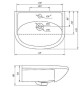 Раковина Grossman Rosa Уют 60 440