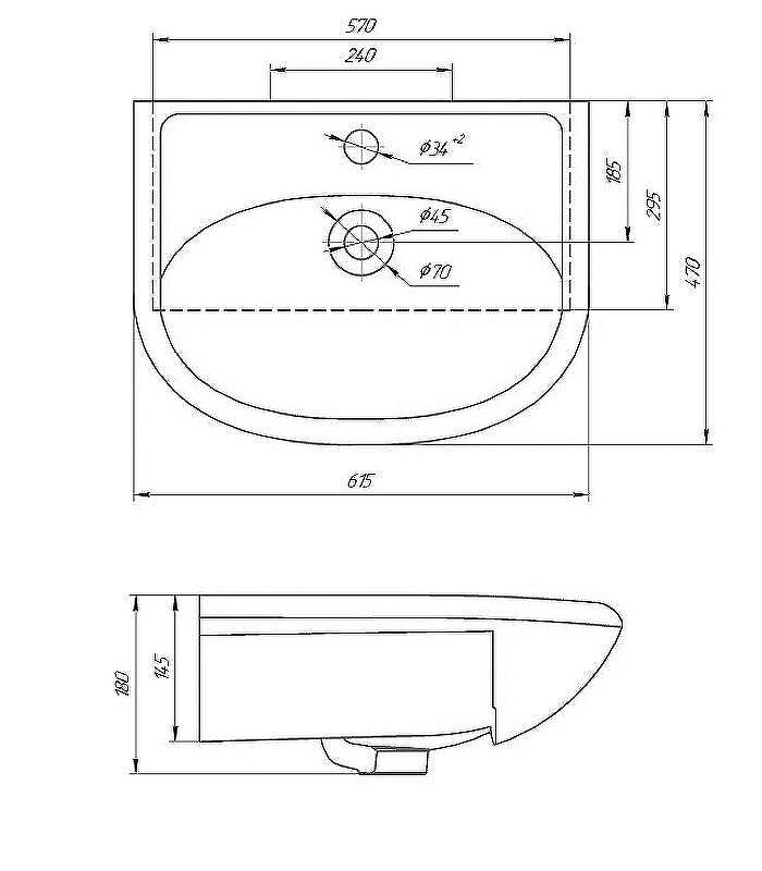 Раковина Grossman Rosa Уют 60 440