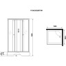 Душевая кабина Niagara Promo 100x100 P100/26Q/MT/BK
