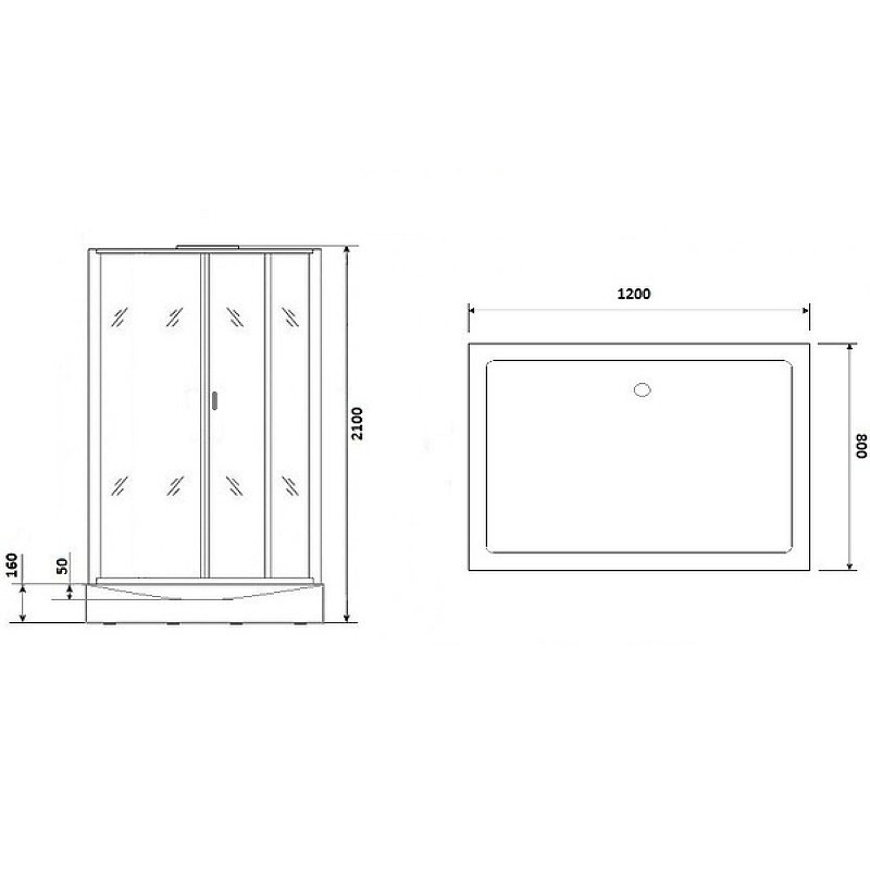 Душевая кабина Niagara Premium 120x80 NG-6012-01QR