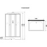 Душевая кабина Niagara Promo 100x80 P100/80/26Q/MT