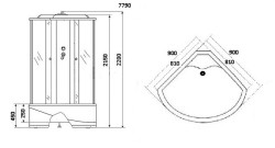Душевая кабина Niagara Luxe NG-7790W 90x90