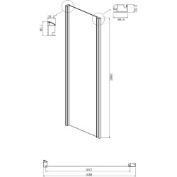 Душевая стенка Ambassador Intense 110 110IBB